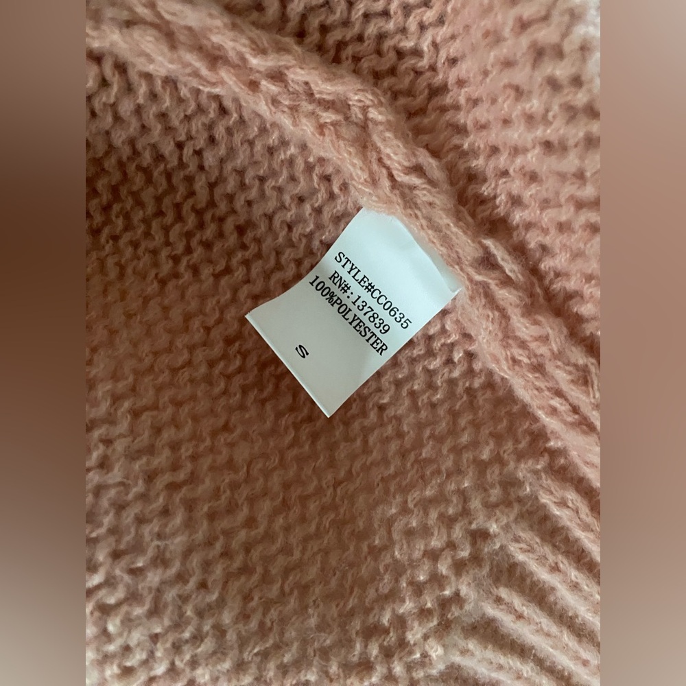 NWOT Luna Ivy PINK CHERRY CARDIGAN SIZE S - Picture 8 of 9